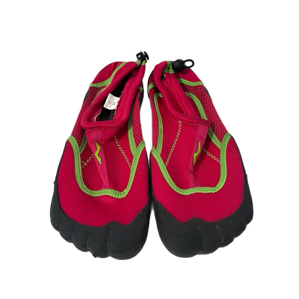 Norty Women's Water Shoes Five Fingers Pool Beach Slip On Size 10 Pink